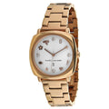 Marc Jacobs Mandy White Dial Rose Gold Stainless Steel Strap Watch for Women - MJ3574