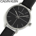 Calvin Klein Evan Black Dial Black Leather Strap Watch for Men - K7B211CZ