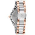 Bulova Crystal Collection Silver Dial Two Tone Steel Strap Watch for Women - 98N100