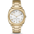 Marc Jacobs Mandy White Dial Gold Stainless Steel Strap Watch for Women - MJ3573