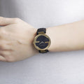 Gucci Interlocking G Grammy Special Edition Black Dial Black Leather Strap Watch for Women - YA133312