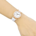 Coach Madison White Dial White Leather Strap Watch for Women - 14502401