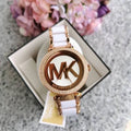 Michael Kors Parker White Dial Two Tone Steel Strap Watch for Women - MK6365