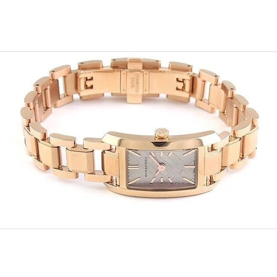 Burberry Heritage Rose Gold Dial Rose Gold Steel Strap Watch For Women - BU9602