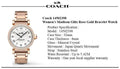 Coach Madison White Dial Rose Gold Steel Strap Watch for Women - 14502398