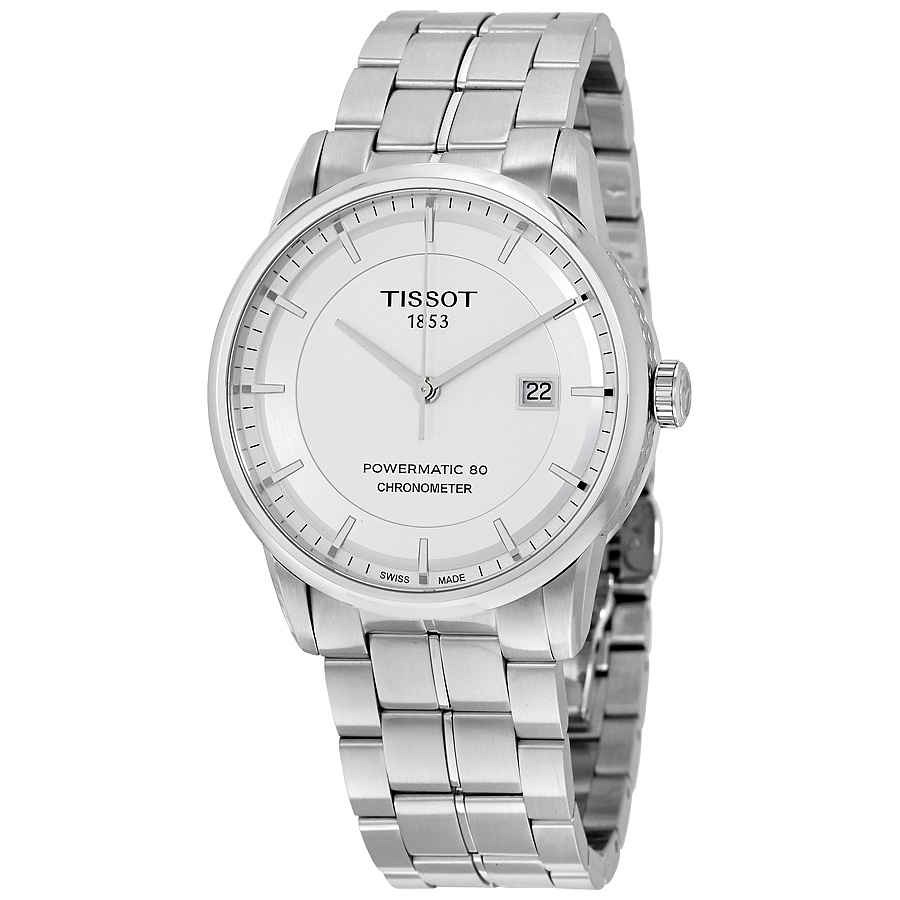 Tissot Luxury Silver Dial Powermatic 80 Watch For Men - T086.408.11.031.00