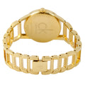 Calvin Klein Stately Silver Dial Gold Steel Strap Watch for Women - K3G23526