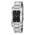 Burberry Heritage Black Dial Silver Steel Strap Watch For Women - BU9401