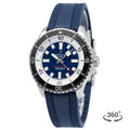 Breitling Superocean Automatic 44 Blue Dial Blue Rubber Strap Watch for Men - A17376211C1S1