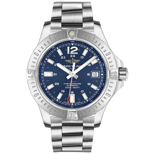 Breitling Colt Automatic Stainless Steel Blue Dial 44mm Mens Watch - A1738811/C906/173A