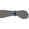 Calvin Klein Chronograph Blue Dial Black Leather Strap Watch for Men - K8Q371CN