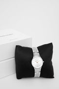 Calvin Klein Simplicity White Dial Silver Steel Strap Watch for Women - K4323185