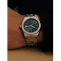 Maurice Lacroix Aikon Automatic Green Dial Silver Steel Strap Watch for Men - AI1807-SS002-630-1