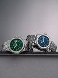 Maurice Lacroix Aikon Automatic Green Dial Silver Steel Strap Watch for Men - AI1807-SS002-630-1