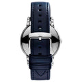 Emporio Armani Classic Quartz Blue Dial Black Leather Strap Watch For Men - AR1731