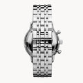 Emporio Armani Classic Chronograph Black Dial Silver Steel Strap Watch For Men - AR0389