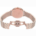 Emporio Armani Kappa Analog Mother of Pearl Dial Rose Gold Steel Strap Watch For Women - AR11006