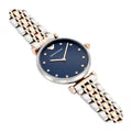 Emporio Armani Gianni T Bar Blue Dial Two Tone Steel Strap Watch For Women - AR11092