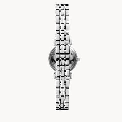 Emporio Armani Gianni White Dial Silver Steel Strap Watch For Women - AR1763