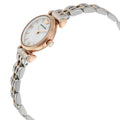 Emporio Armani Gianni T Bar Mother of Pearl Dial Two Tone Steel Strap Watch For Women - AR1764