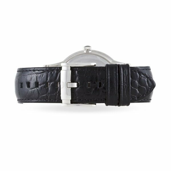 Emporio Armani Renato Black Dial Black Leather Strap Watch For Men - AR2411