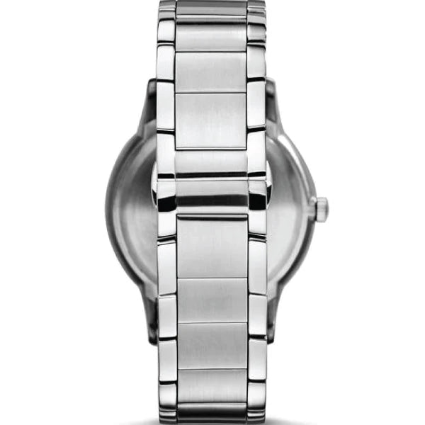 Emporio Armani Classic Quartz Silver Dial Silver Steel Strap Watch For Men - AR2478