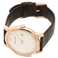 Emporio Armani Luigi White Dial Brown Leather Strap Watch For Men - AR2502