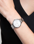 Emporio Armani Kappa Mother of Pearl Dial Silver Steel Strap Watch For Women - AR2507