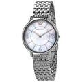 Emporio Armani Kappa Mother of Pearl Dial Silver Steel Strap Watch For Women - AR2507