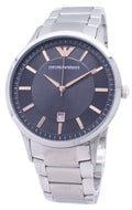 Emporio Armani Renato Quartz Grey Dial Silver Steel Strap Watch For Men - AR2514