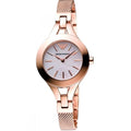 Emporio Armani Chiara Analog White Dial Rose Gold Steel Strap Watch For Women - AR7329