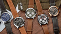 Breitling Avi Chronograph 42 Curtiss Warhawk Green Dial Brown Leather Strap Watch for Men - A233802A1L1X1