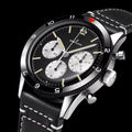 Breitling Avi Ref. 765 1964 Re Edition Black Dial Black Leather Strap Watch for Men - AB09451A1B1X1