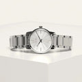 Calvin Klein City White Dial Silver Steel Strap Watch for Women - K2G23146