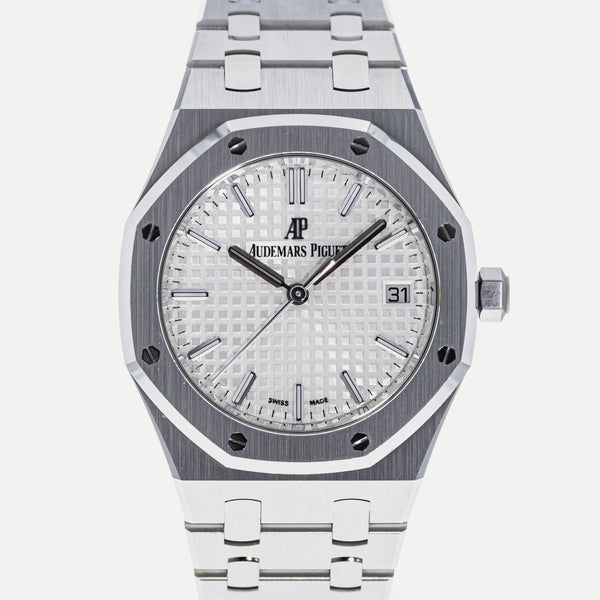 Audemars Piguet Royal Oak Automatic White Dial Silver Steel Strap Watch for Women - 77350ST.OO.1261ST.01