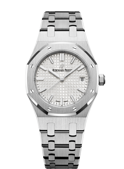 Audemars Piguet Royal Oak Automatic White Dial Silver Steel Strap Watch for Women - 77350ST.OO.1261ST.01