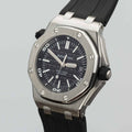 Audemars Piguet Royal Oak Offshore Diver Black Dial Black Rubber Strap Watch for Men - 15710ST.OO.A002CA.01