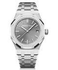 Audemars Piguet Royal Oak Grey Dial Silver Steel Strap Watch for Men - 15550ST.OO.1356ST.03