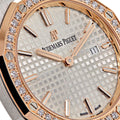 Audemars Piguet Royal Oak Quartz Diamonds White Dial Two Tone Steel Strap Watch for Women - 67651SR.ZZ.1261SR.01