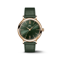 IWC Portofino Automatic Green Dial Green Leather Strap Watch for Women - IW357415