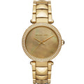 Michael Kors Parker Gold Mother of Pearl Dial Gold Steel Strap Watch for Women - MK6425