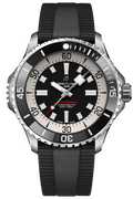 Breitling Superocean Automatic 46 Black Dial Black Rubber Strap Watch for Men - A17378211B1S1