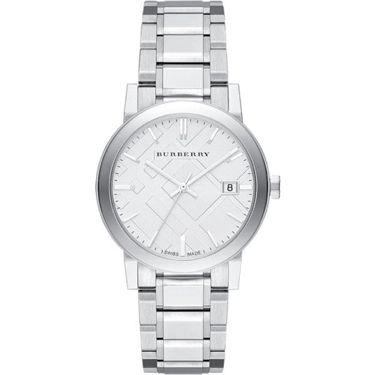 Burberry The City Silver Dial Silver Stainless Steel Strap Watch for Women - BU9000