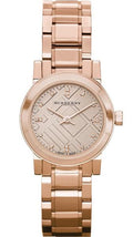 Burberry Heritage Rose Gold Dial Rose Gold Steel Strap Watch for Women - BU9215