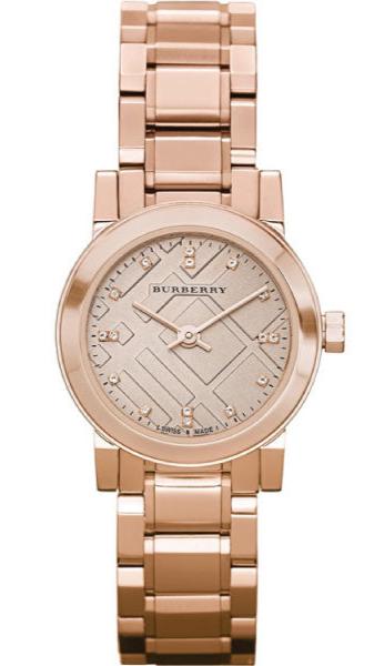 Burberry Heritage Rose Gold Dial Rose Gold Steel Strap Watch for Women - BU9215