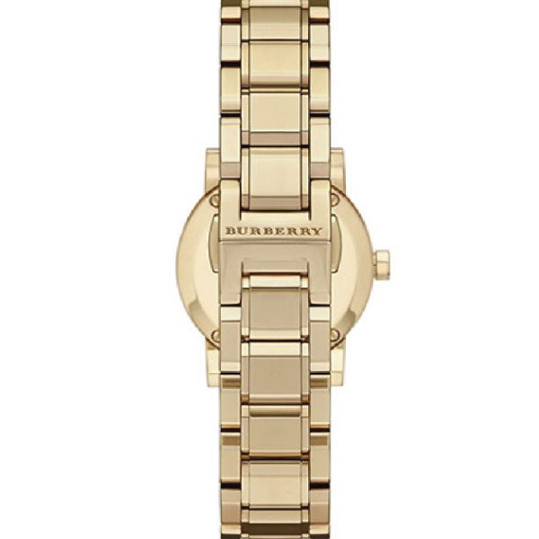 Burberry The City Gold Dial Gold Steel Strap Watch for Women - BU9227