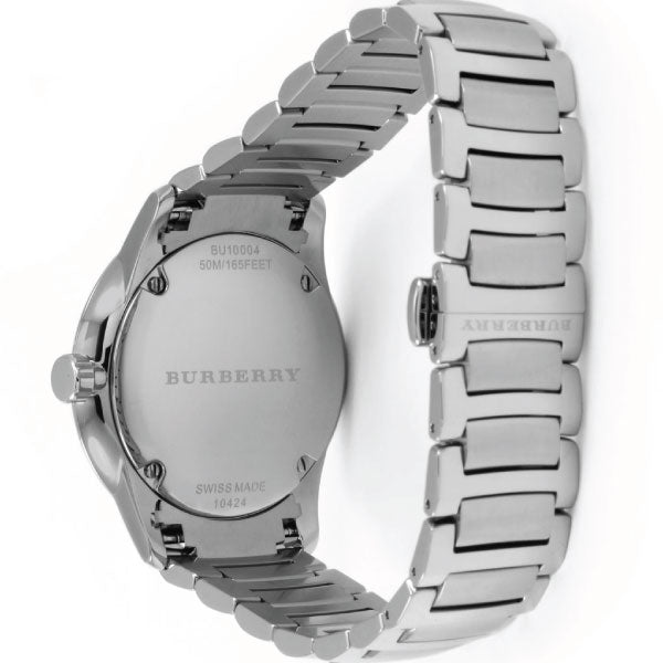 Burberry The Classic White Dial Silver Steel Strap Watch for Men - BU10004