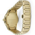 Burberry The Classic Yellow Gold Dial Gold Steel Strap Watch for Men - BU10006