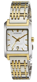 Burberry Nova White Dial Two Tone Steel Strap Watch for Women - BU1573