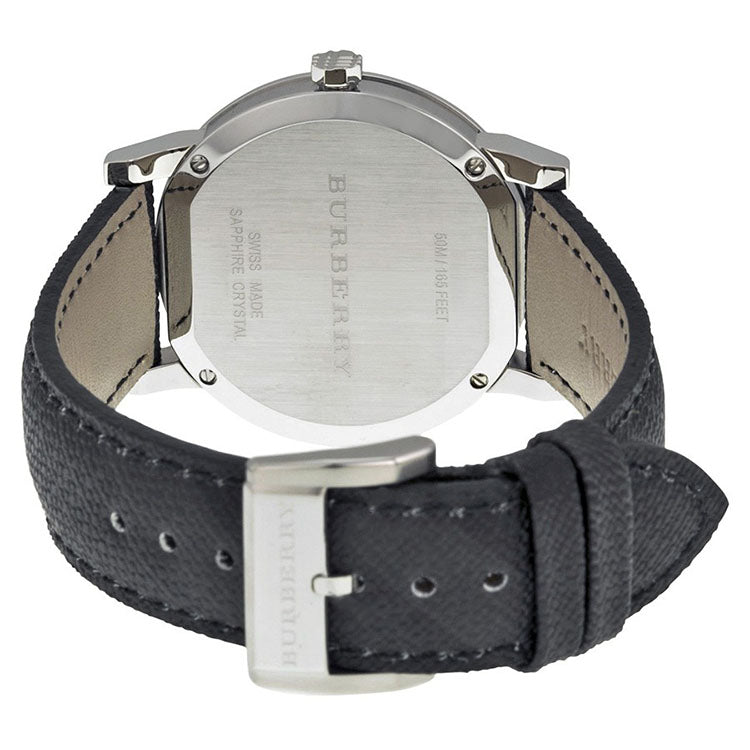 Burberry The City Black Dial Black Polyvinyl Strap Watch for Men - BU9030